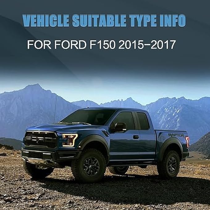 فلاند مصابيح أمامية مناسبة لفورد F150XlXltLariatRaptor (2015-2017). مصابيح أمامية مع رسوم متحركة لبدء التشغيل (2016-2021). لا تناسب الإصدار الأمريكي من رابتور. - Image 3