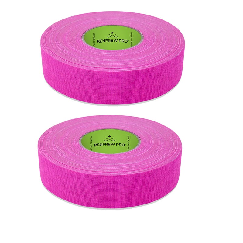 Renfrew Scapa Cloth Hockey Tape 2-Pack, 24mm x 25m (Bright Pink)