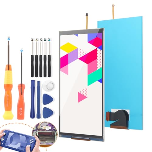 YWLRONG for Nintendo Switch Lite Screen Replacement for Switch Lite LCD Display Screen Assembly with Tools (Not Included Touch Digitizer) - Image 1