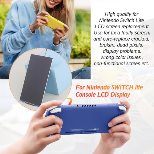 YWLRONG for Nintendo Switch Lite Screen Replacement for Switch Lite LCD Display Screen Assembly with Tools (Not Included Touch Digitizer) - Image 5
