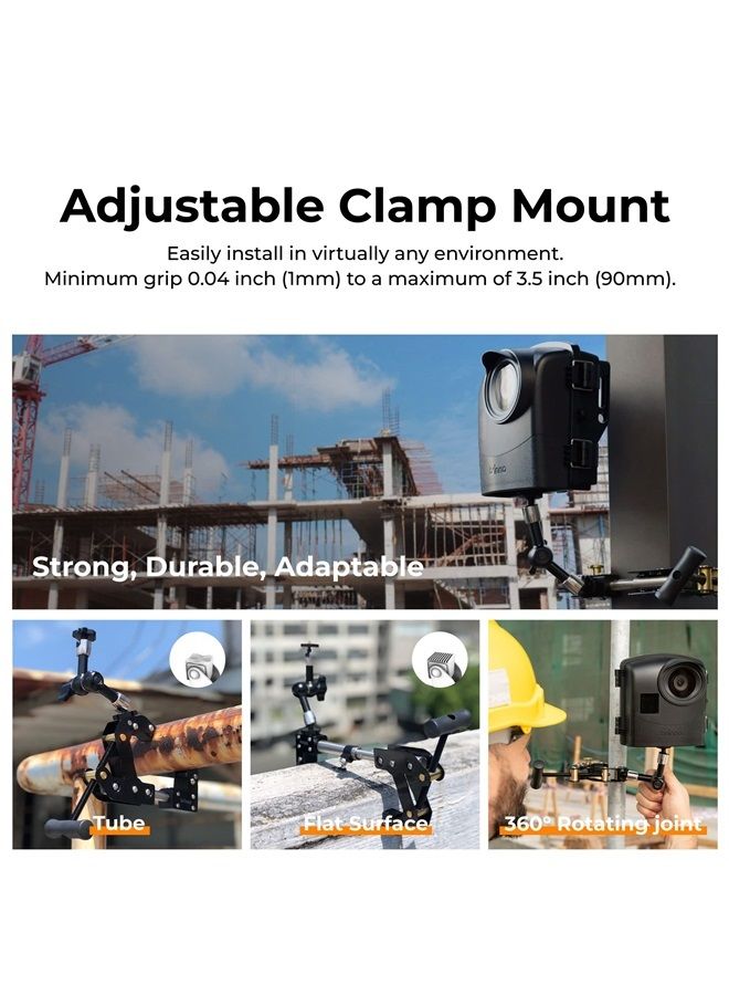 Brinno BCC2000 Construction & Outdoor Security Time Lapse Camera Trio Bundle Pack, Camera, Industrial Clamp, & Weather-Resistant, 1-Year Battery Life - Image 4