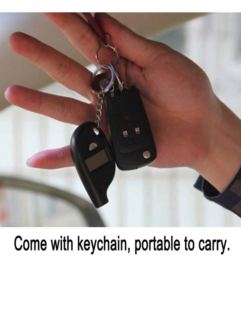 Generic LCD Digital Tire Pressure Gauge Mini Tyre Air Pressure Gauge with Keychain for Car Truck Motorcycle  - Image 3