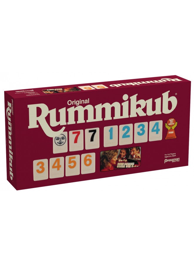 Pressman Original Retro Style Large Numbers Rummikub - Includes Tiles with Bright, Over-Sized, Inset Numbers for Easy Viewing, Multi Color - Image 4
