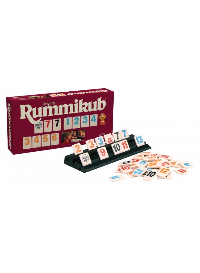 Pressman Original Retro Style Large Numbers Rummikub - Includes Tiles with Bright, Over-Sized, Inset Numbers for Easy Viewing, Multi Color - Image 2