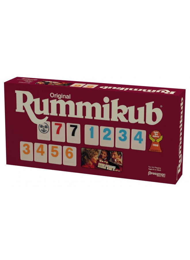 Pressman Original Retro Style Large Numbers Rummikub - Includes Tiles with Bright, Over-Sized, Inset Numbers for Easy Viewing, Multi Color - Image 5