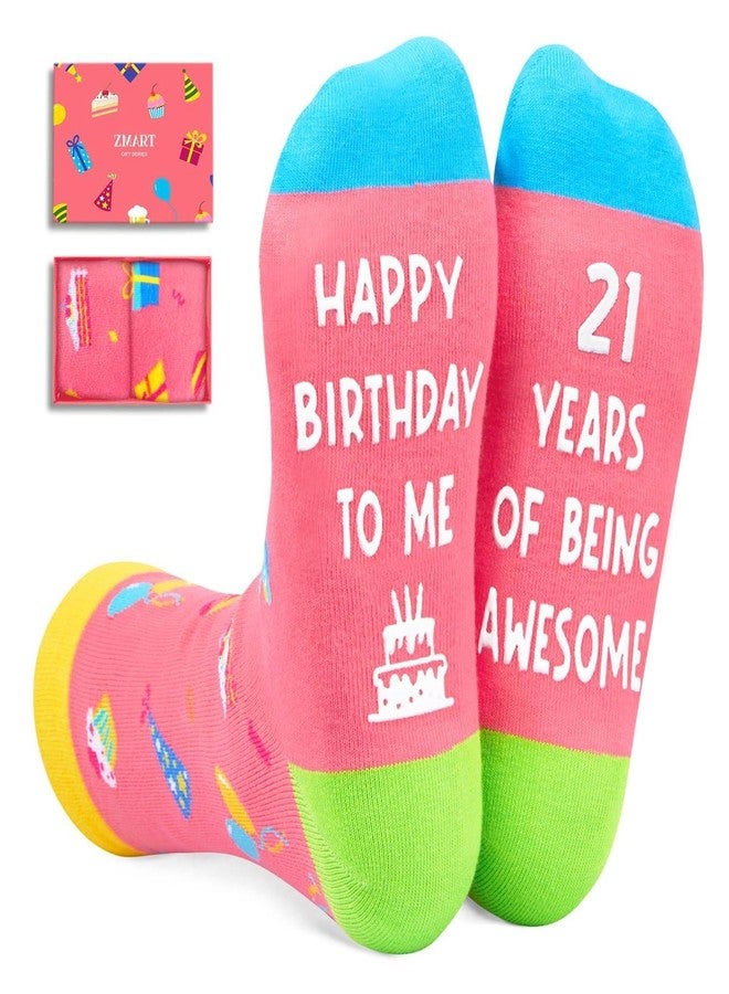 Zmart 21st Birthday Gifts Women - 21st Birthday Gifts Ideas for Her Him, 21 Year Old Socks - Image 1
