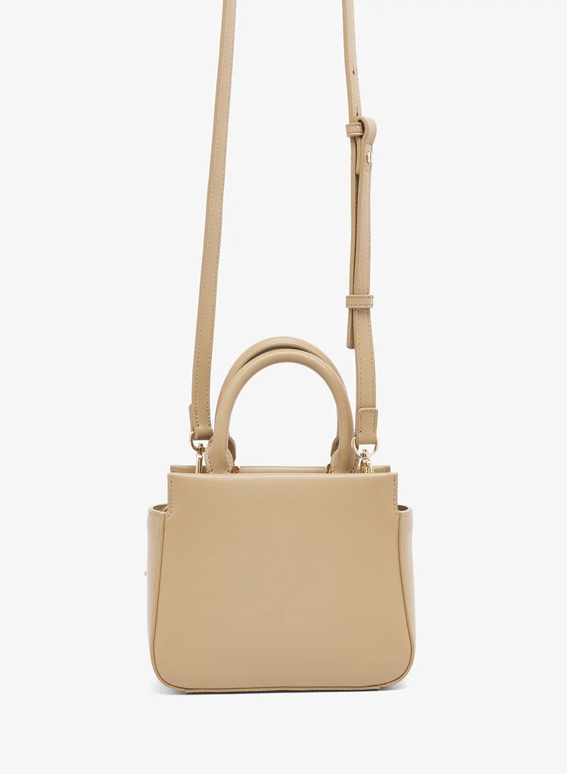 LACOSTE Logo Top Handle Satchel Bag