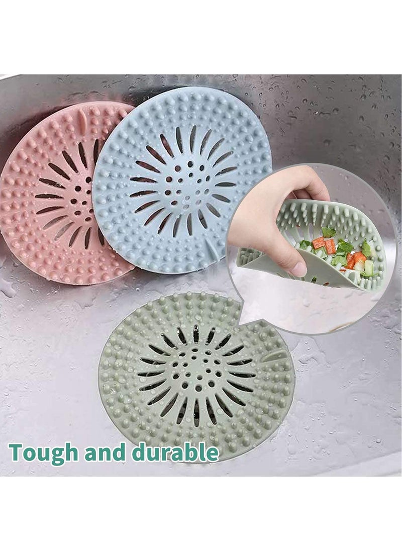 PRAYAS PRAYAS Hair Catcher Drain Sink Drain Strainer Silicone Tube Drain Hair Catcher Stopper Drain Protector for Bathroom Bathtub and KitchenPack of 3  - Image 5