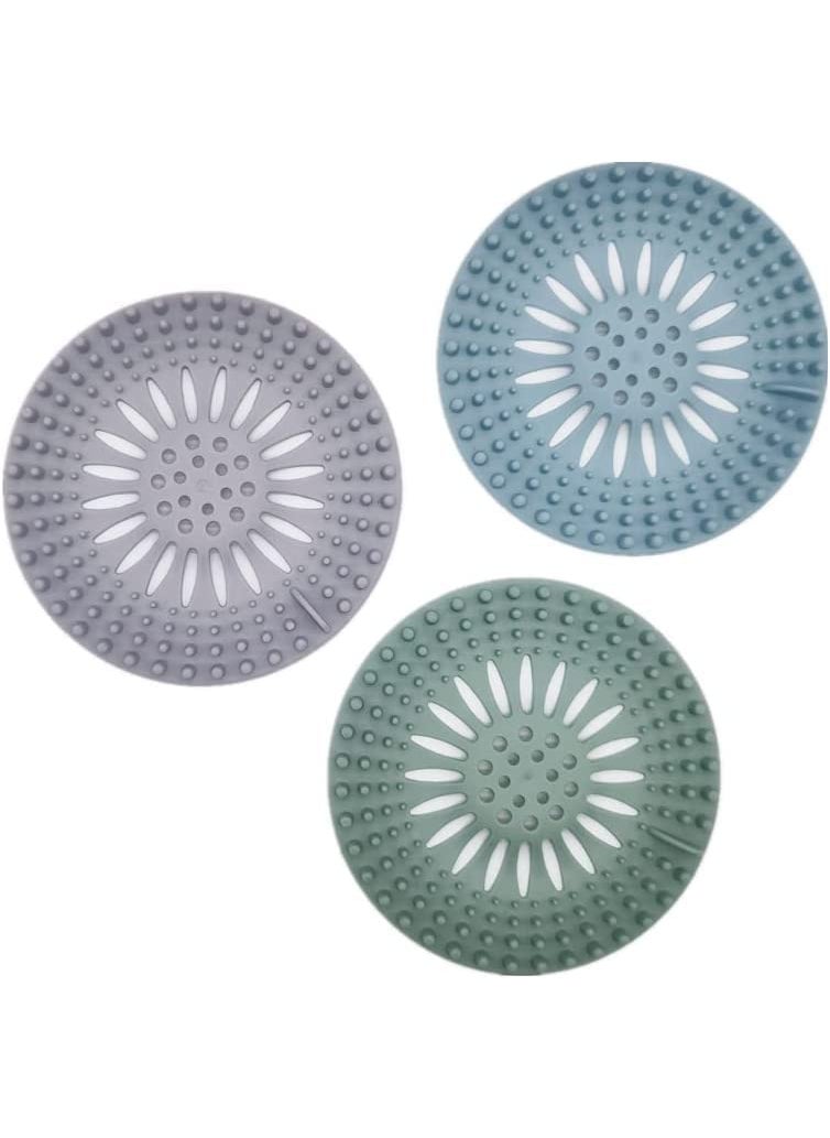 PRAYAS PRAYAS Hair Catcher Drain Sink Drain Strainer Silicone Tube Drain Hair Catcher Stopper Drain Protector for Bathroom Bathtub and KitchenPack of 3  - Image 1