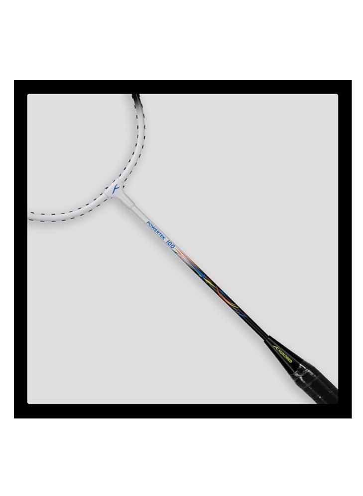 HUNDRED Powertek 100 (Set of 2) Badminton Racquet with Full Cover (Size: Standard, Grip Size: G5) | Strung | Material: Aluminium | Maximum Tension: 16-18lbs | for Intermediate player - Image 5