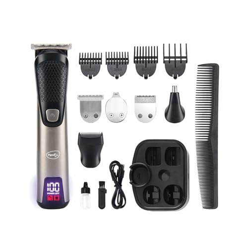 Pigeon 5-in-1 Multi-purpose Trimmer for Men | Stainless Steel Blade | Cordless Rechargeable with USB Type C Charging | LED Digital Display | 90 Min Runtime | 1.5 HR Charge Time | 2 Year Warranty - Image 1