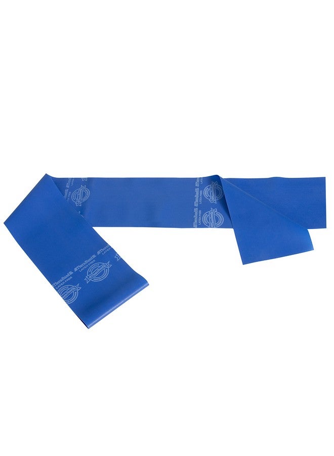 Theraband Blue/Extra Heavy Resistance Latex Free Exercise Band 6 Feet(Length) x 4 Inches(Width) - Image 1