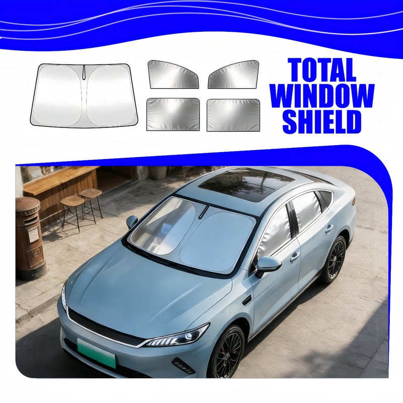 4pcs Car Side Window Sunshade Magnetic Universal Heat Blocking Privacy Mosquito Protection - Image 3