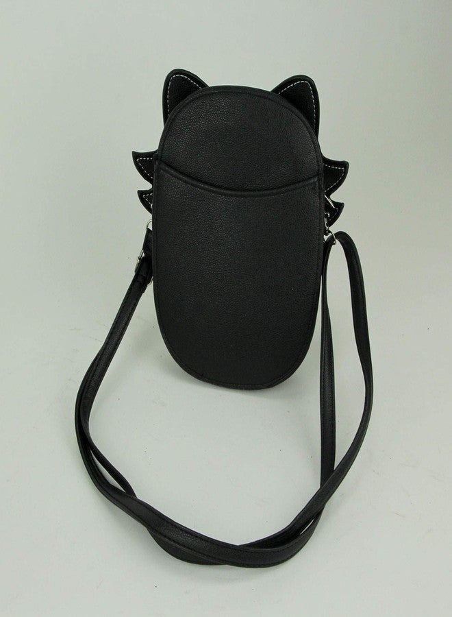 Things2Die4 Black Glow in the Dark Skeleton Cat Crossbody Purse Small - Image 2