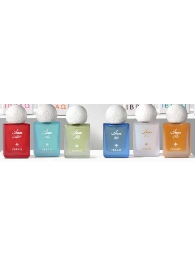 IBRAQ 6 perfumes (10ml each) :Special Musk Musk Powder Musk Pomegranate Musk Blueberry Musk Sun Musk Dawn - Image 2