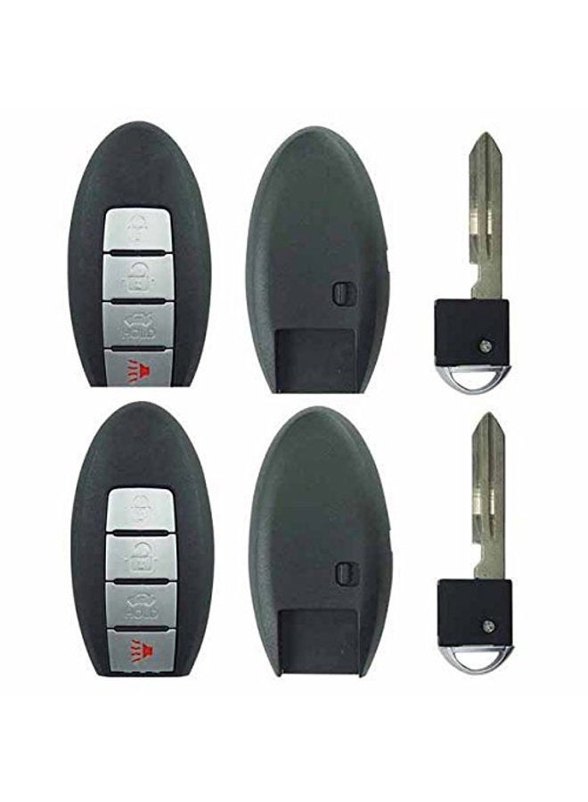 KeylessOption Smart Key Keyless Entry Remote Fob Shell Cover For Infiniti G37 Nissan Altima Maxima Murano KR55WK48903 (Pack of 2) - Image 1