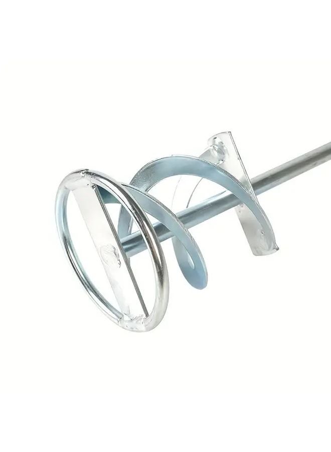60x400mm Heavy Duty Stainless Steel Mixing Spade Spiral Blade Ergonomic Handle Drill Compatible - Image 5