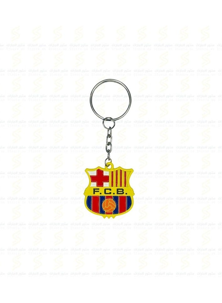 FC BARCELONA Keychain Metal Key Chain Stainless Steel Pendant Key Chain - Image 1
