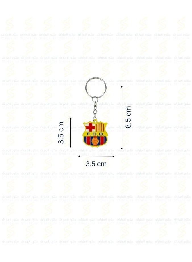 FC BARCELONA Keychain Metal Key Chain Stainless Steel Pendant Key Chain - Image 2