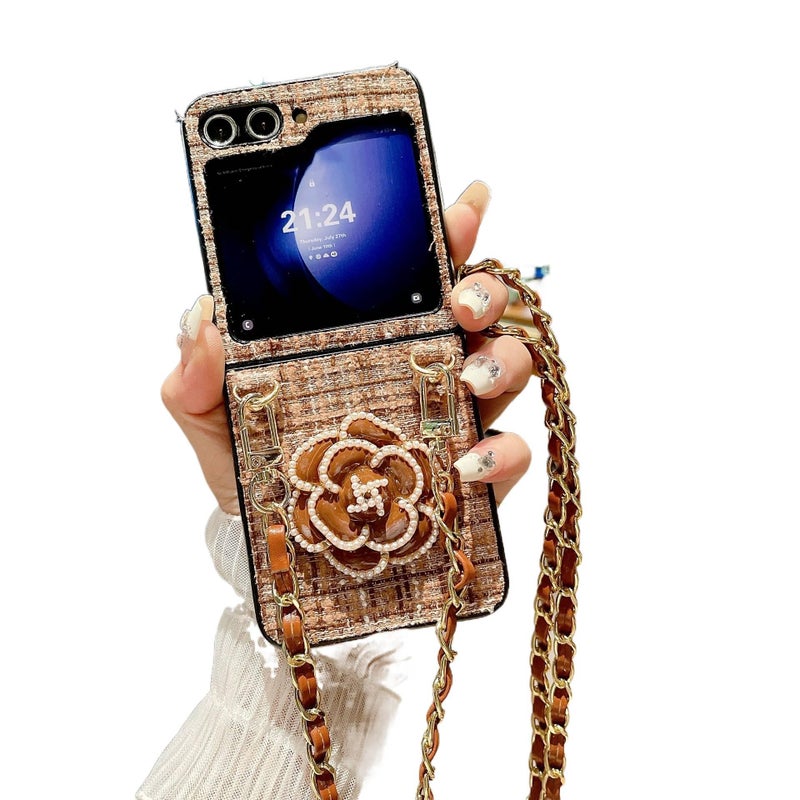 غطاء واقي، PC حماية من السقوط، مقاوم للصدمات لـ Samsung Galaxy Z Flip 6 للتخزين العملي للمدرسة للهدايا - Image 1