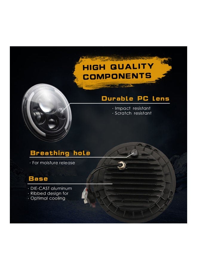 NIBEMINENT - Round Shaped LED Front Headlight Replacement - Image 1
