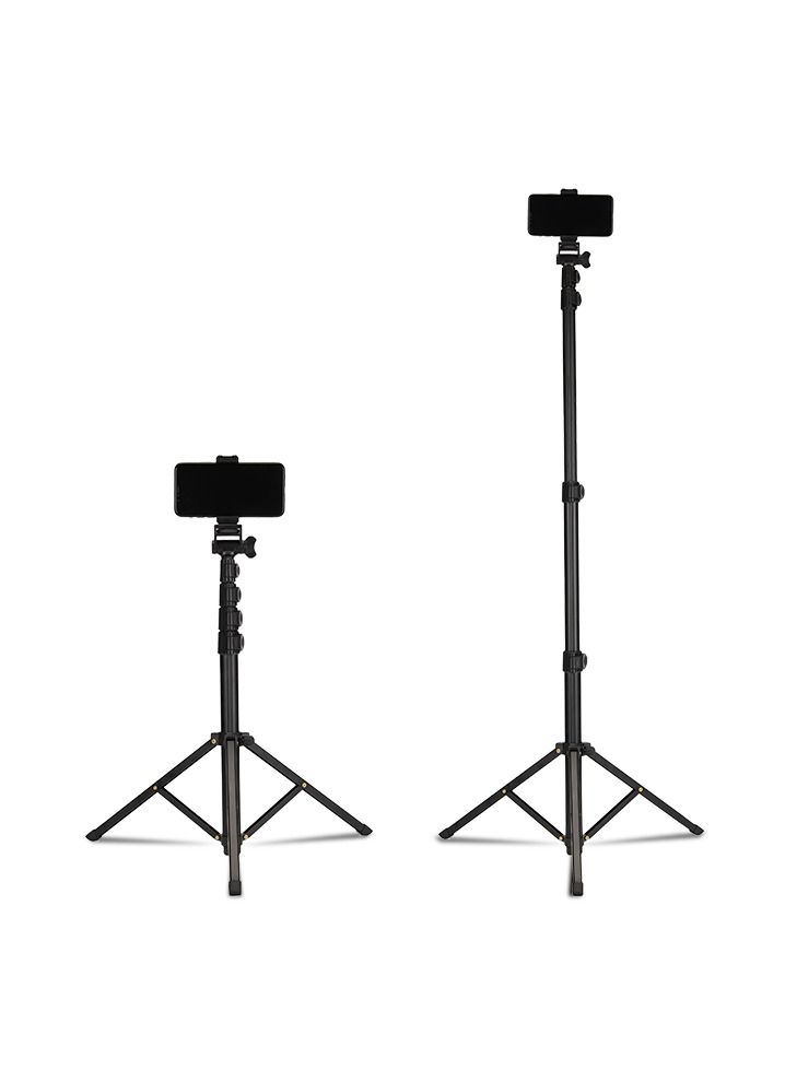 Jmary MT39 61inch Aluminum Extendable Cell Phone Tripod Stand with Selfie Stick Tripod and Phone Clip - Image 2