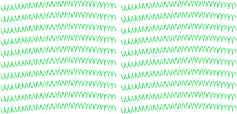 Spiral Binding Coil Large Capacity Comb 30 Holes 13MM Diameter Set KIT for Office Classroom Library Storage (Green) - Image 1