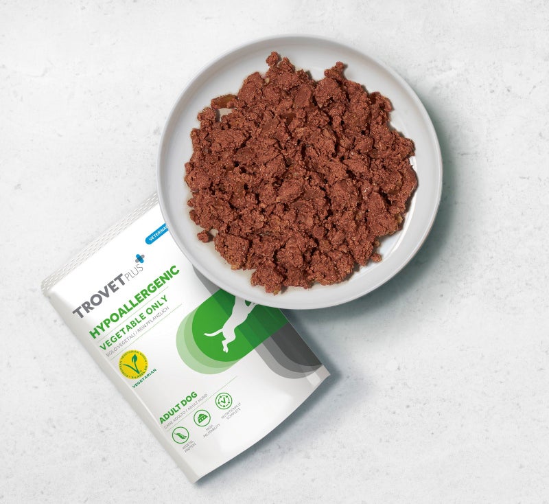 Trovet Trovet Plus Pouch Dog Hypoallergenic Vegetable Only Veterinary Diets Wet Food 300g - Image 2