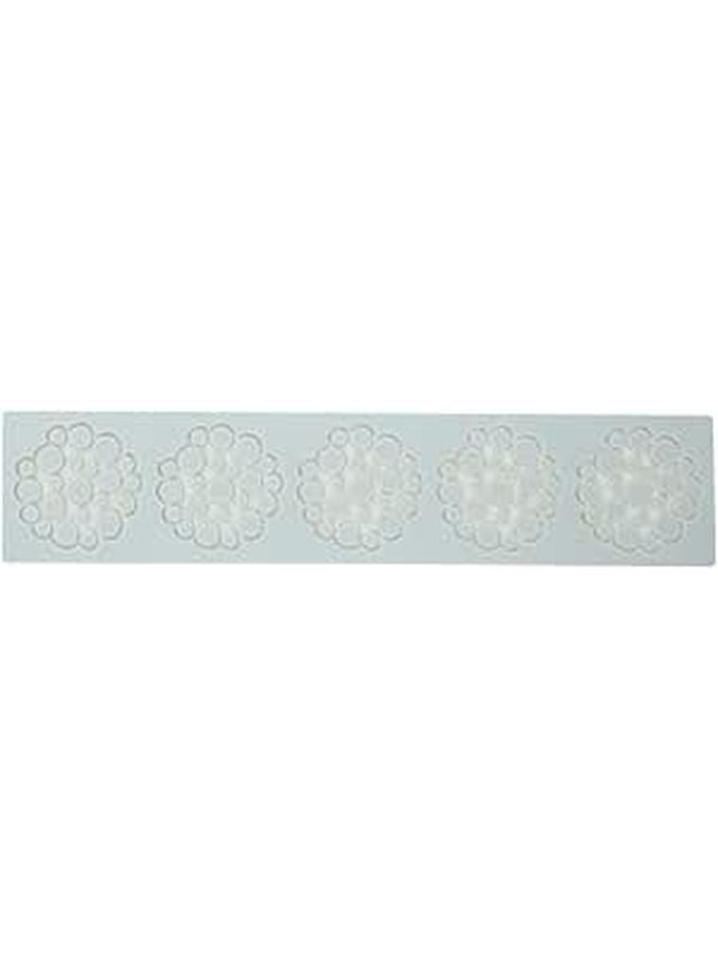 Silicone Fondant Mold 5 Circle Heat Resistant Flexible Cake Decorating Tool - Image 1