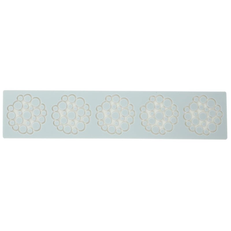 Silicone Fondant Mold 5 Circle Heat Resistant Flexible Cake Decorating Tool - Image 2