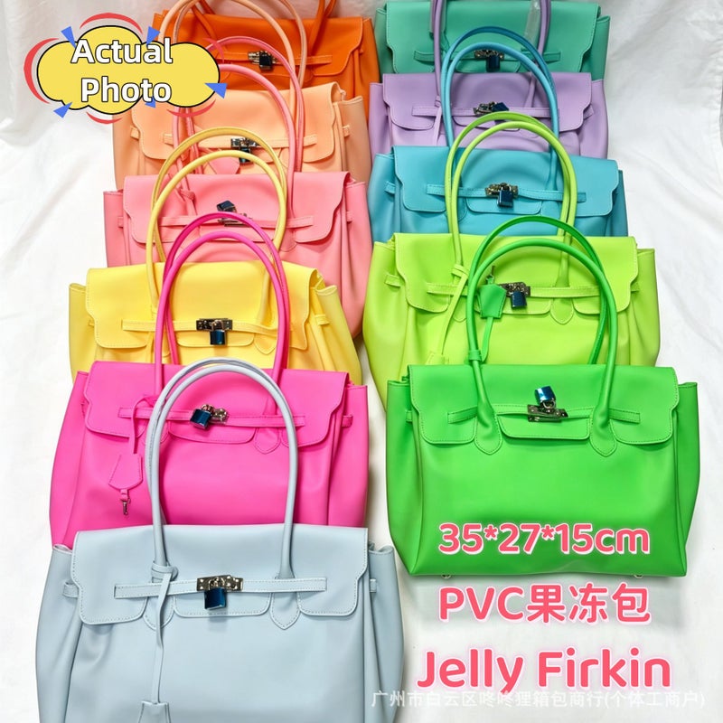 حقيبة توتة جيلي من Jellyfirkin للنساء، مقاس M، سعة كبيرة، حقيبة تحت الإبط - Image 1