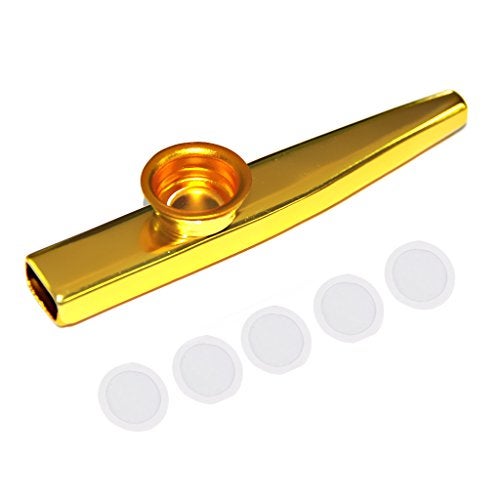 Radionics Aluminium Alloy Kazoo with Diaphragm Golden-15013493MG - Image 2