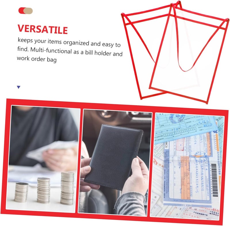 [Modern stylish design] Gatuida 10pcs Portable Dry Erase File Holders with Hanging Rope Transparent Wear Resistant Pet Sleeves for Document Storage Multi Functional Organizers for Office and School Use Seasonal & permanent compatible Economical option Repeated assemble detach compatible Polished safe edge Natural material Durable for repeated use Main road full logistics cover Heavy load resistant Wide use compliant quality Brand new goods batch Global light sturdy raw material Rare in stock Globally popular universal design Practical experience crafted Multi-use upgraded craftsmanship Home & light industrial compatible Multi stock guarantee supply All usage compatible General compatible practical design Modern practical shape General need oriented design Exclusive deal Trusted all-purpose quality Low maintenance needed - Image 3