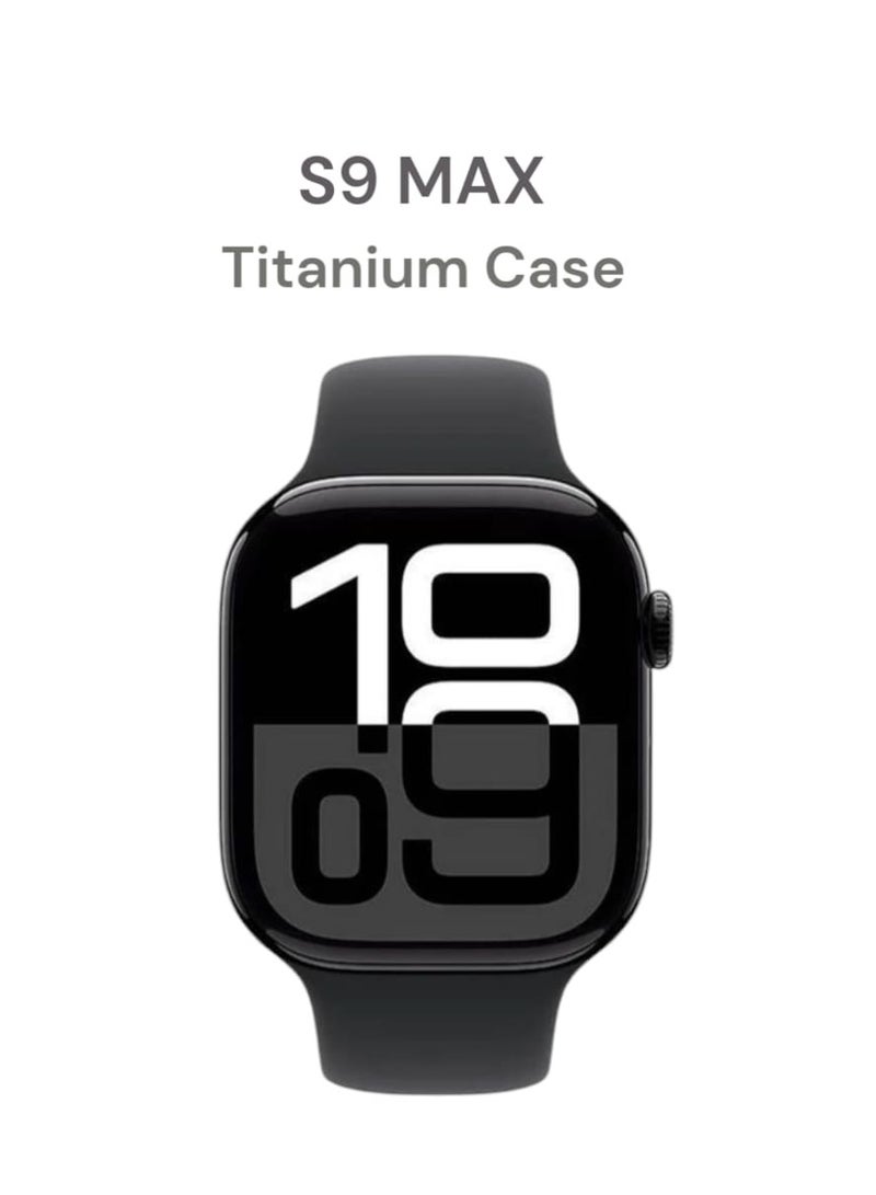 S9 Max Smartwatch | 2.19" Large Screen | Siri Voice Assistant | Heart Rate & Fitness Tracker | Titanium Build  - Image 1