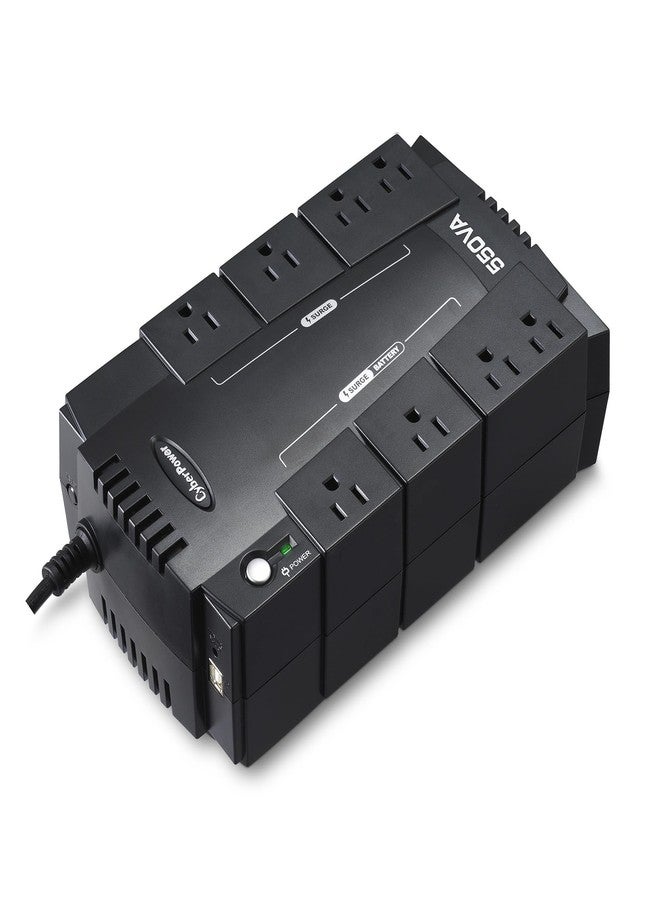 CyberPower جهاز تزويد الطاقة الاحتياطي CyberPower CP550SLG/CP550HG بقدرة 550 فولت أمبير و330 واط، صغير الحجم - Image 4