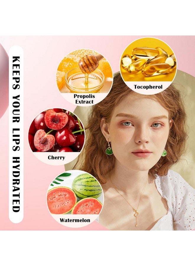 QIUFSSE Honey Pot Lip Balm3Pcs Bee Lip Balm Honey Pot Cherry Watermelon Lip Scrubfade Lip Lines Prevention Dry And Cracked Lip Mask Overnight (Honey+Watermelon+Cherry) - Image 3
