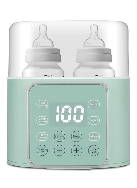 Baby Bottle Warmer, Multifuntion Breast Milk Warmer, Fast Baby Food Heater & Defrost Warmer with Timer for Twins, LCD Display Accurate Temperature Adjustment, 24H Constant Mode