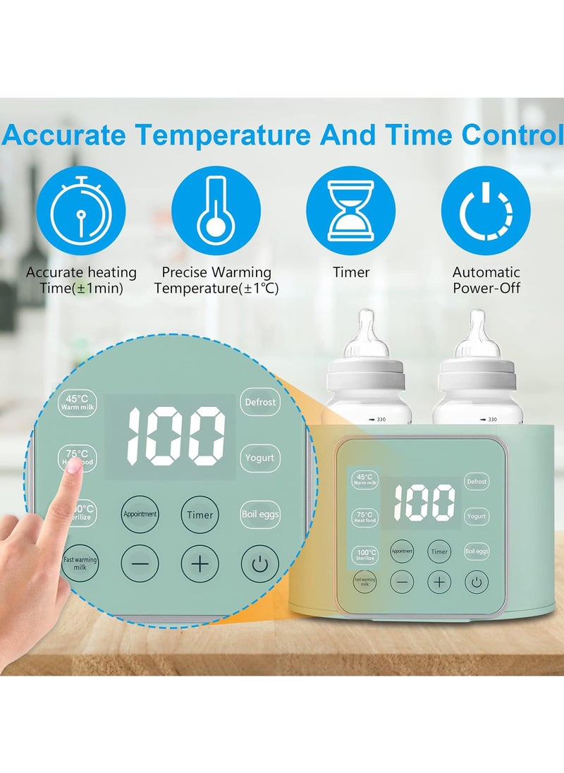 Baby Bottle Warmer, Multifuntion Breast Milk Warmer, Fast Baby Food Heater & Defrost Warmer with Timer for Twins, LCD Display Accurate Temperature Adjustment, 24H Constant Mode - pzsku/ZEC200E81803F883DB74DZ/45/_/1732196376/b01ec9db-5332-4ccb-ab9f-f602918eed9e