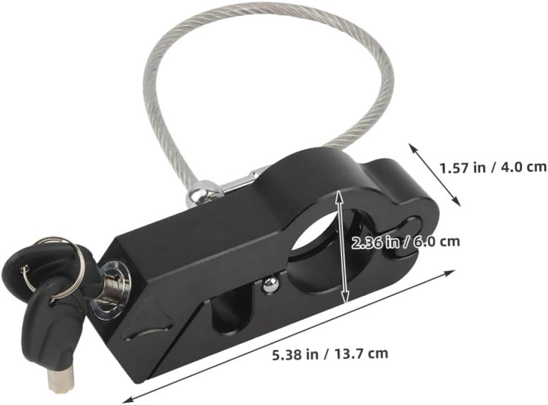 Healifty 1set Multi-Functional Motorcycle Lock Theft Security Lock Convenient Hook for Easy Storage and Fit for Motorbike and Scooter Users - Image 2