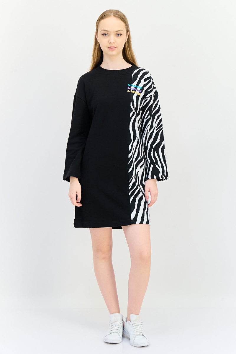 VANS Women Sportswear Fit Embroidered Logo Outdoor Dress, Multicolor - Image 4