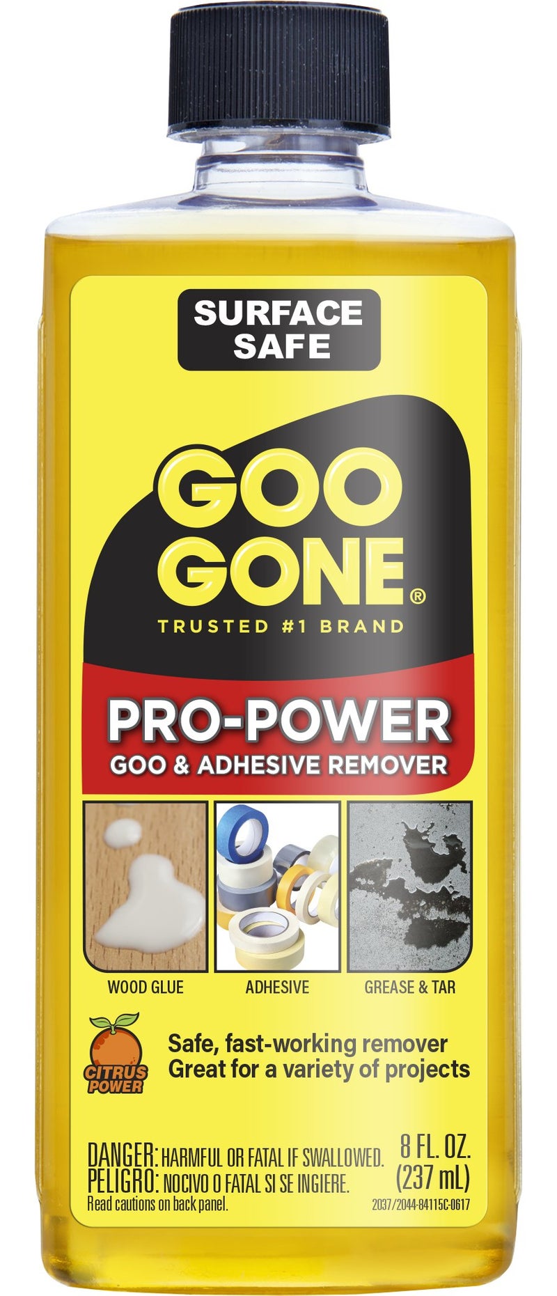 Goo Gone Pro Power Adhesive Remover - 8 Ounce - Use On Silicone  Caulk  Contractor'S Adhesive  Tar  Adhesive  Grease  Gum  Decals - Image 1