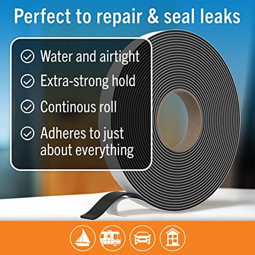 Better Boat Butyl Tape, RV and Marine Window Seal Kit, Black Double-Sided Putty Tape, 1/8" x 3/4" x 36 Ft, Waterproof Rubber Caulking for Boat, RV Windows, and Outdoor Sealing - Image 2