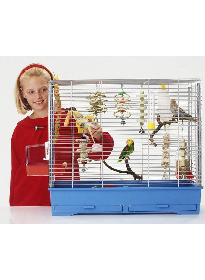 BWOGUE 7 Pack Bird Parrot Toys - Natural Wood Chewing, Climbing, Hanging & Hammock Toys for Small Parakeets, Cockatiels, Conures, Finches, Budgie, Parrots, Love Birds - Image 4