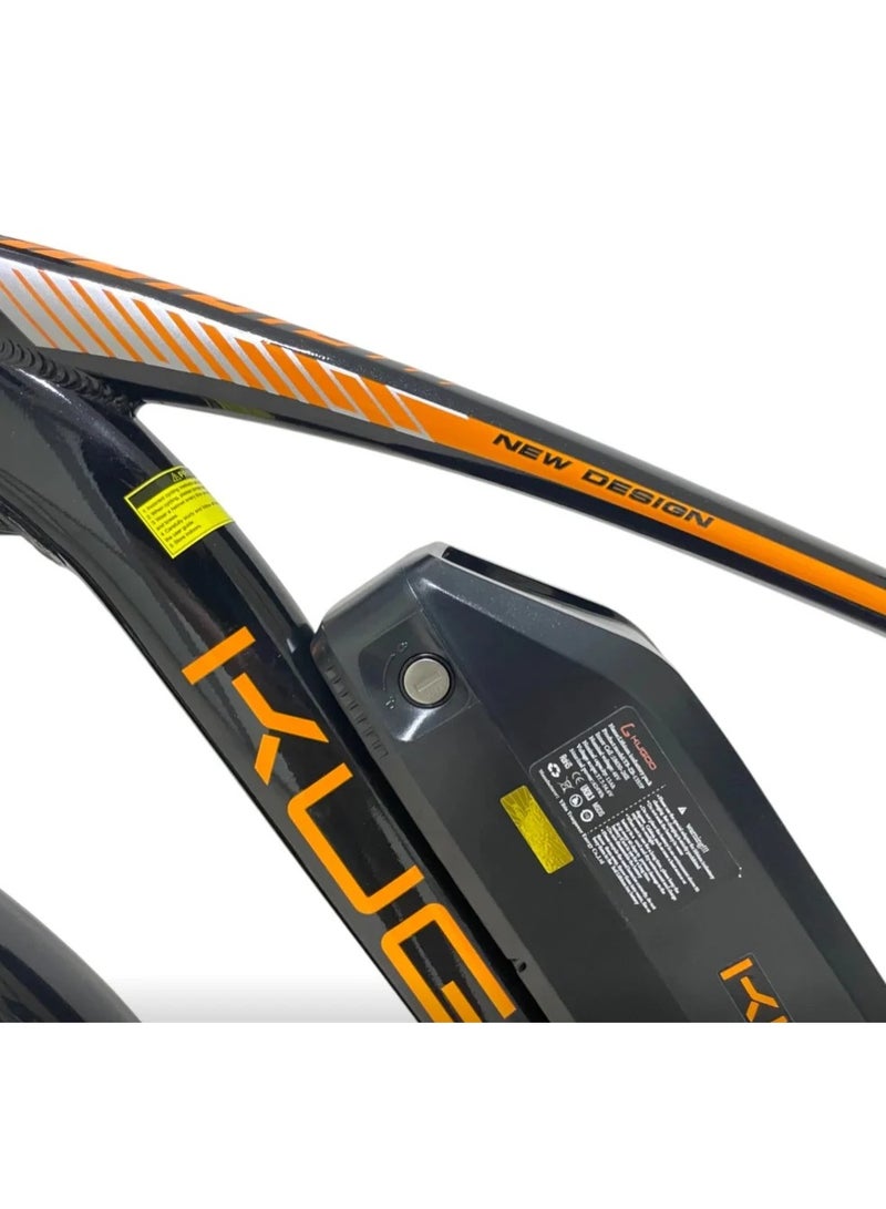 كوجو كيرين دراجة كهربائية Kugoo V3 مقاس 27.5 بوصة، لون أسود، سعة البطارية 48 فولت/13 أمبير/ساعة، أقصى سرعة 45 كم/ساعة، مدى 45 كم بشحنة واحدة، حمولة تصل إلى 120 كجم - Image 5