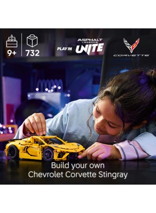 Technic Chevrolet Corvette Stingray Car Toy Set 42205 (Age 9+, 732 Pieces) - view 3
