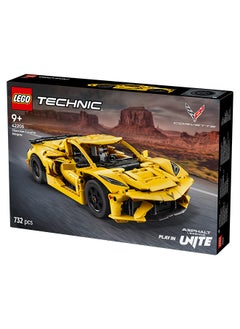 LEGO Technic Chevrolet Corvette Stingray Race Car Toy, 8-Cylinder Engine and Differential - Vehicle Model Kit - Birthday Gift for 9+ Year Old Boys, Girls or Adult Motorsport Fans - 42205 (732 pieces)  - Image 2