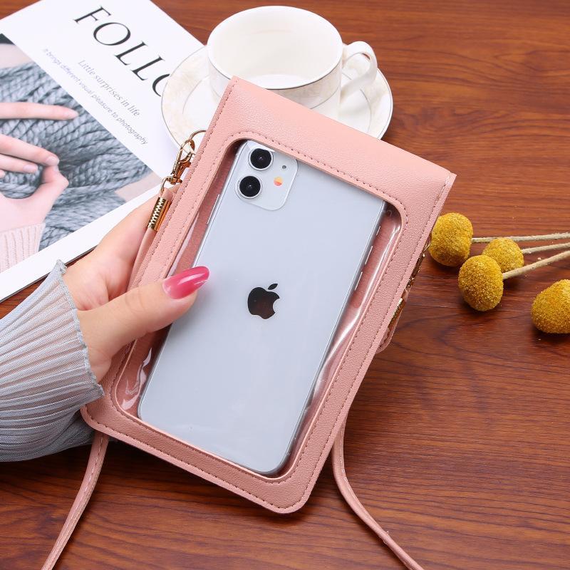 Mobile Phone Bag Women'S Bag Touch Screen Student Summer Simple Can Hold Mobile Phone New Korean Style Vertical Crossbody Bag Mobile Phone Bag - Image 3