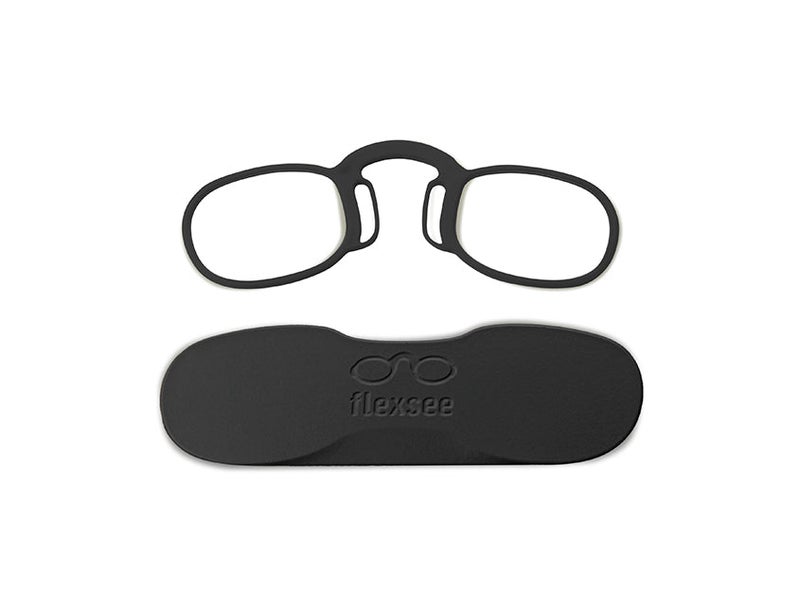 Flexsee Gray Round Light Ready Reading Glasses Power 2.5 - Image 1