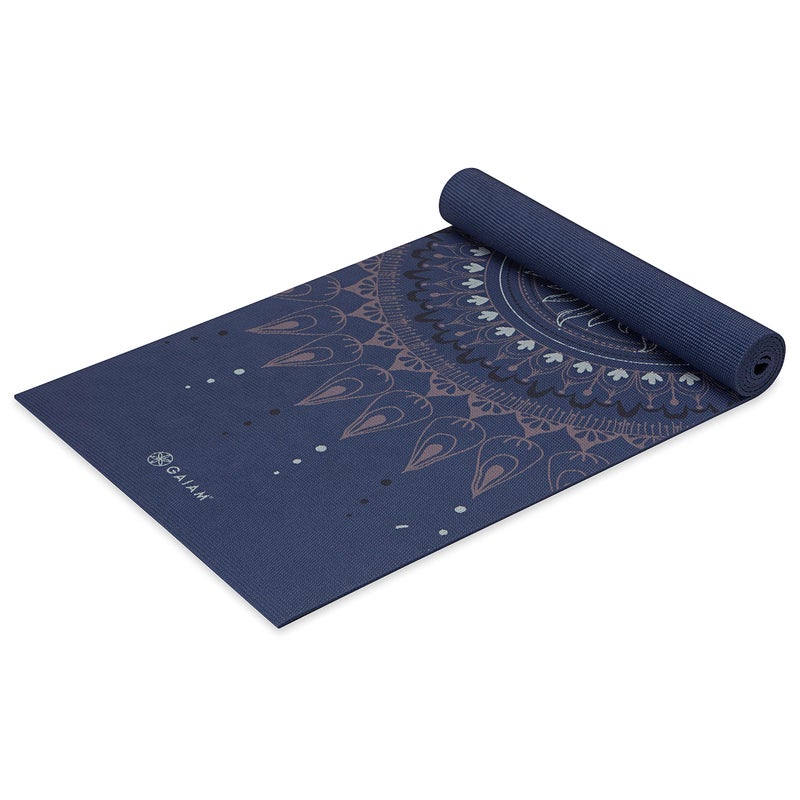 Gaiam Yoga Mat Premium 6mm Print Extra Thick Non Slip Exercise Fitness Mat for All Types of Yoga Pilates Floor Workouts Here Now