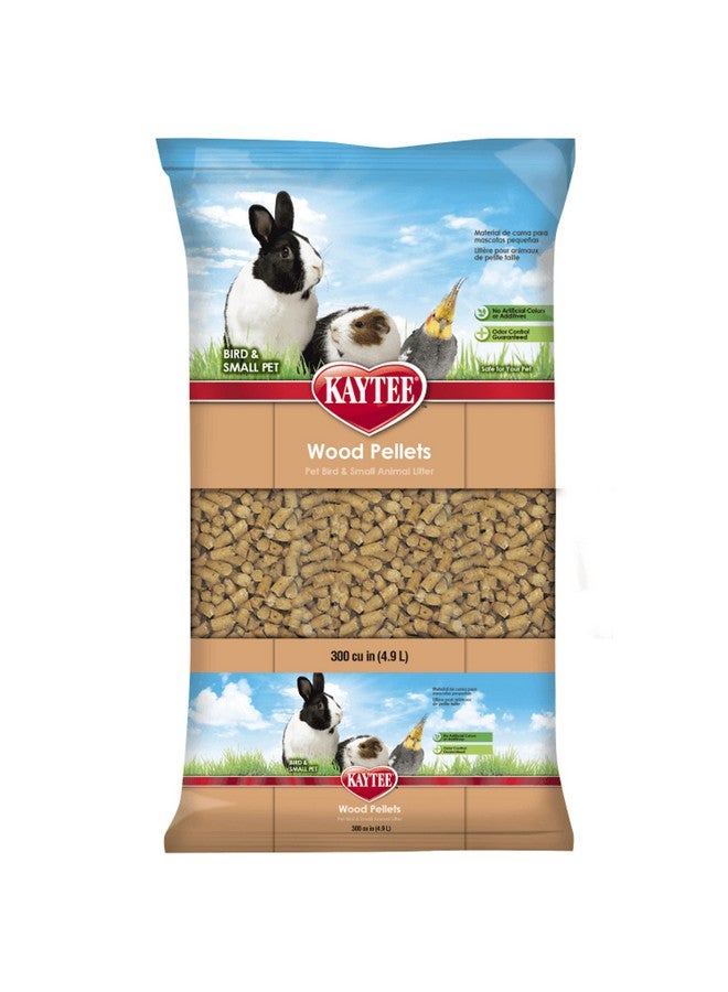 Kaytee Wood Pellets Pet Bird & Small Animal Litter for Ferrets, Guinea Pigs, Rats, Chinchillas, Hamsters, Gerbils, Rabbits, Mice, Hedgehogs and Dwarf Hamsters, 4.9 Liter, 8 Pound Bag - Image 1